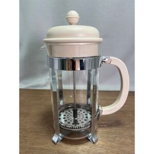 Bodum CAFFETTIERA French Press‎ Coffee Maker Cream Beige Glass 34oz/1 liter